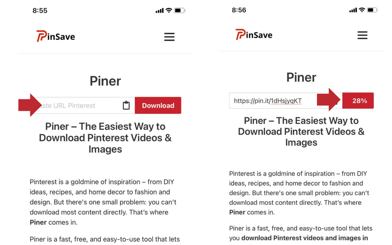 Paste the link